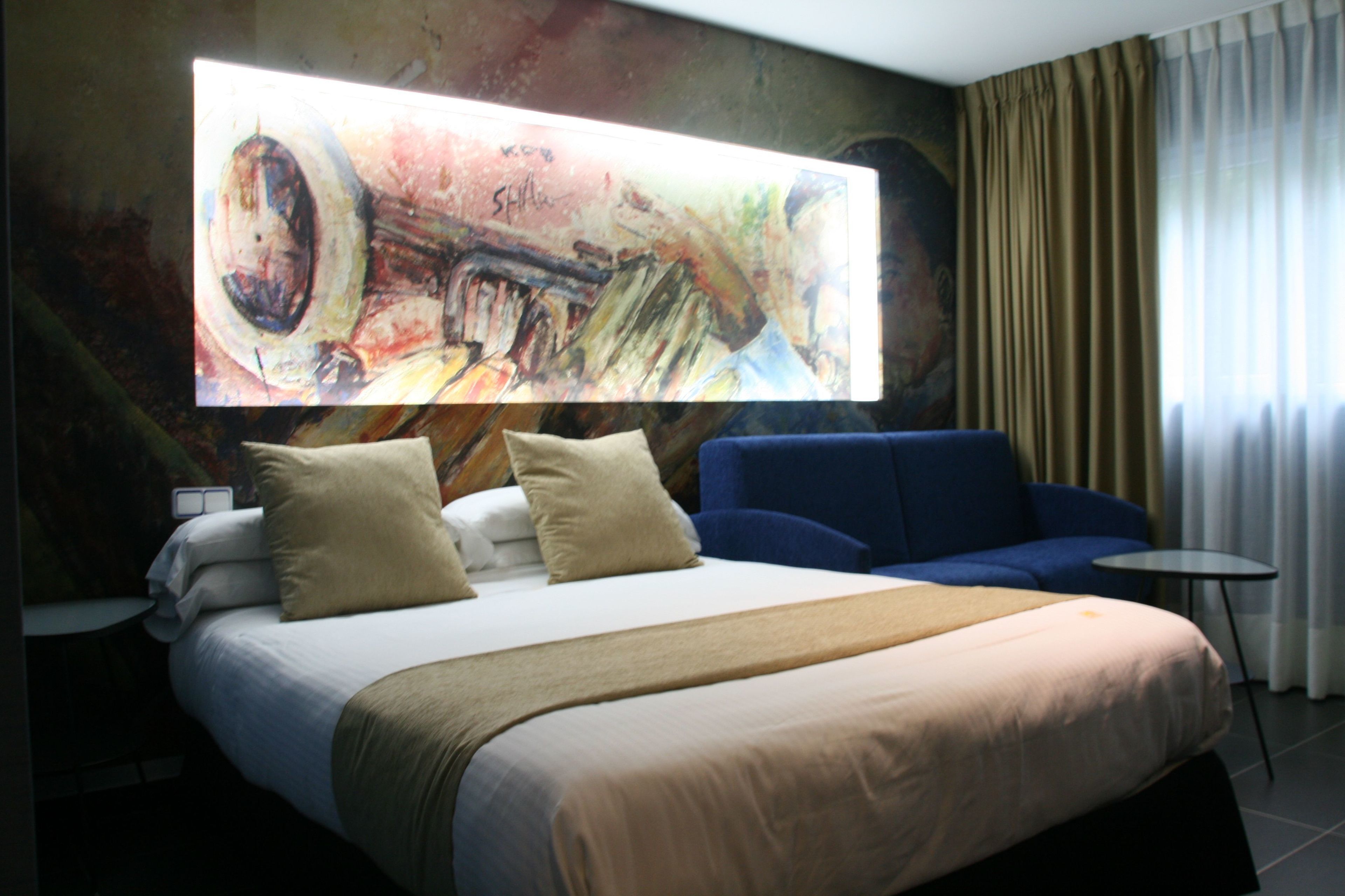 individually decorated, desk, blackout curtains, soundproofing