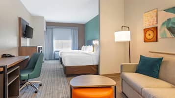 Premium bedding, pillowtop beds, in-room safe, desk