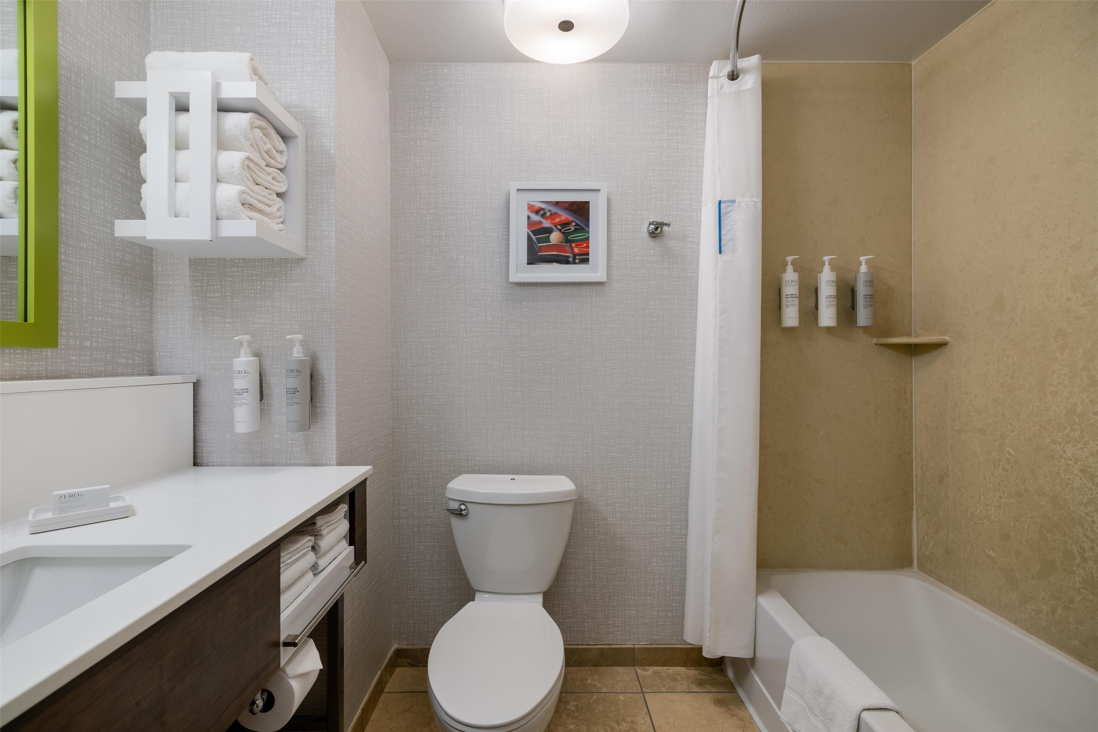 standard room | bathroom | hair dryer, towels