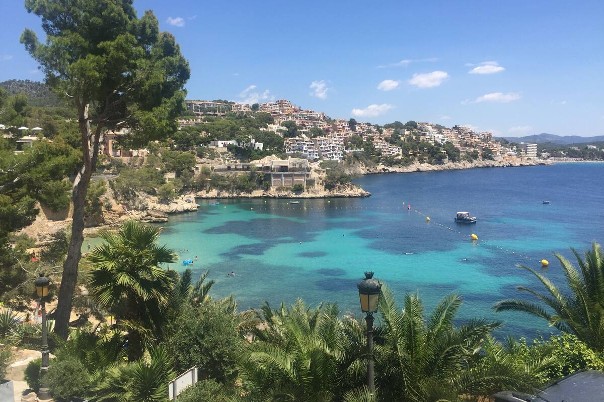 on the beach, scuba diving, motor boating