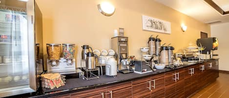 Free daily buffet breakfast