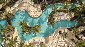 3 piscines extérieures, tentes de plage, parasols de plage