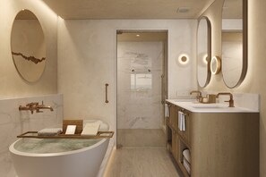 Premium bedding, free minibar, in-room safe, laptop workspace