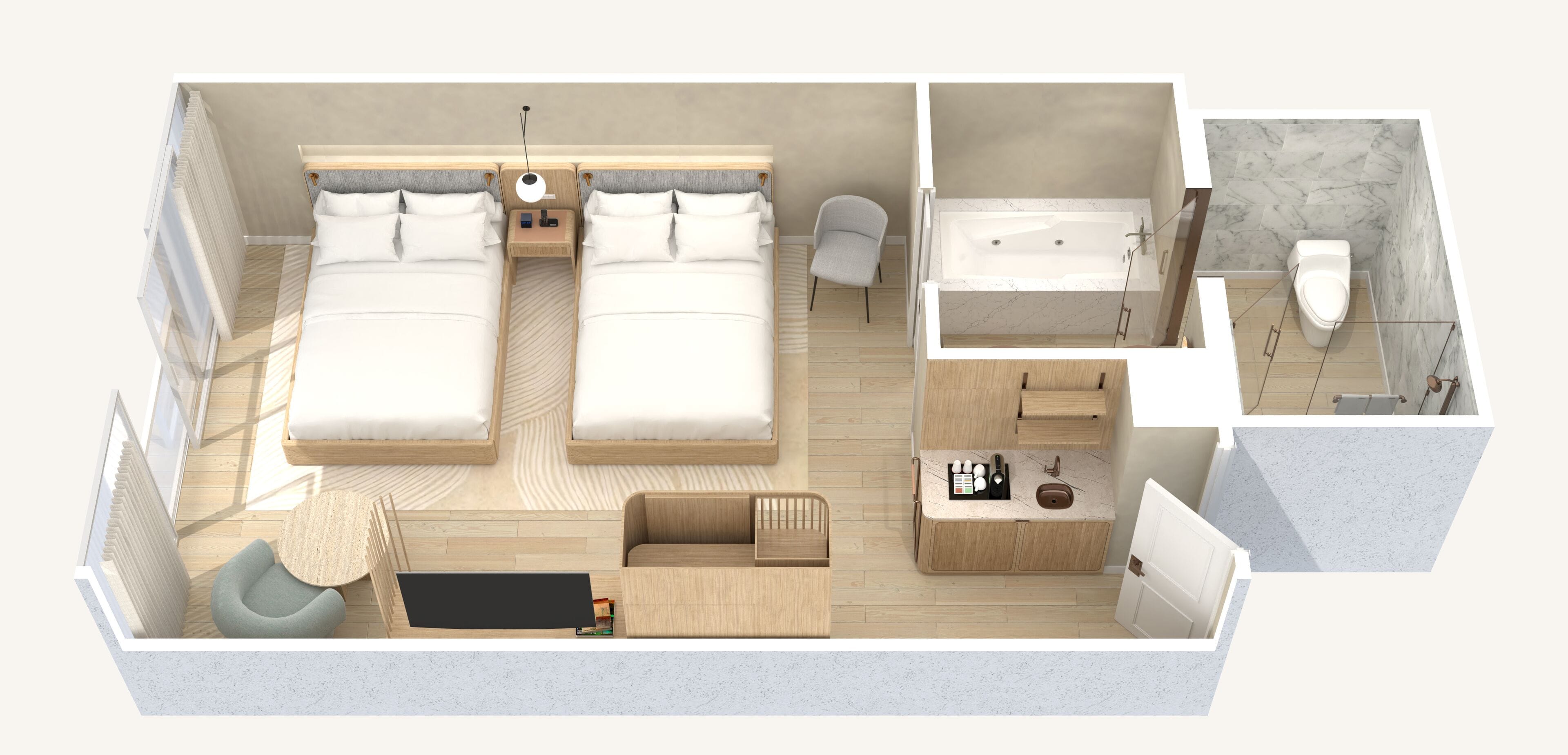 1 bedroom, premium bedding, free minibar, in-room safe