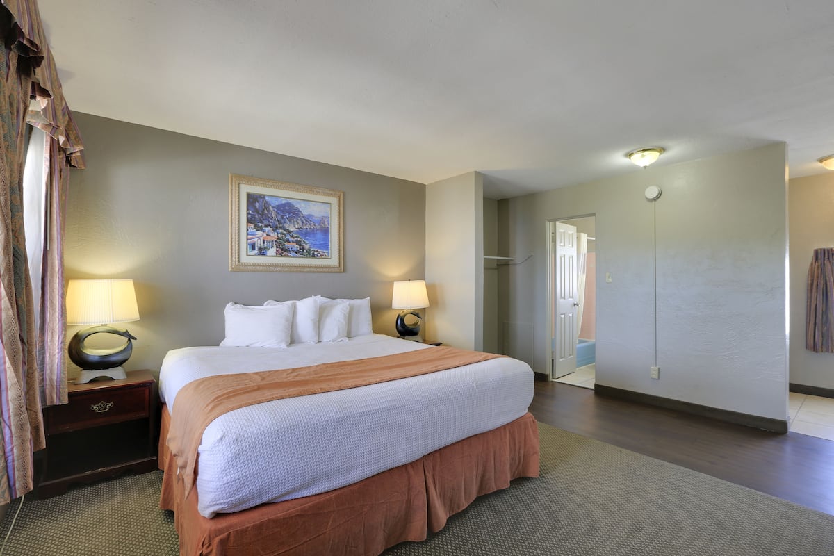 One king bed non smoking | Desk, free WiFi, bed sheets, alarm clocks