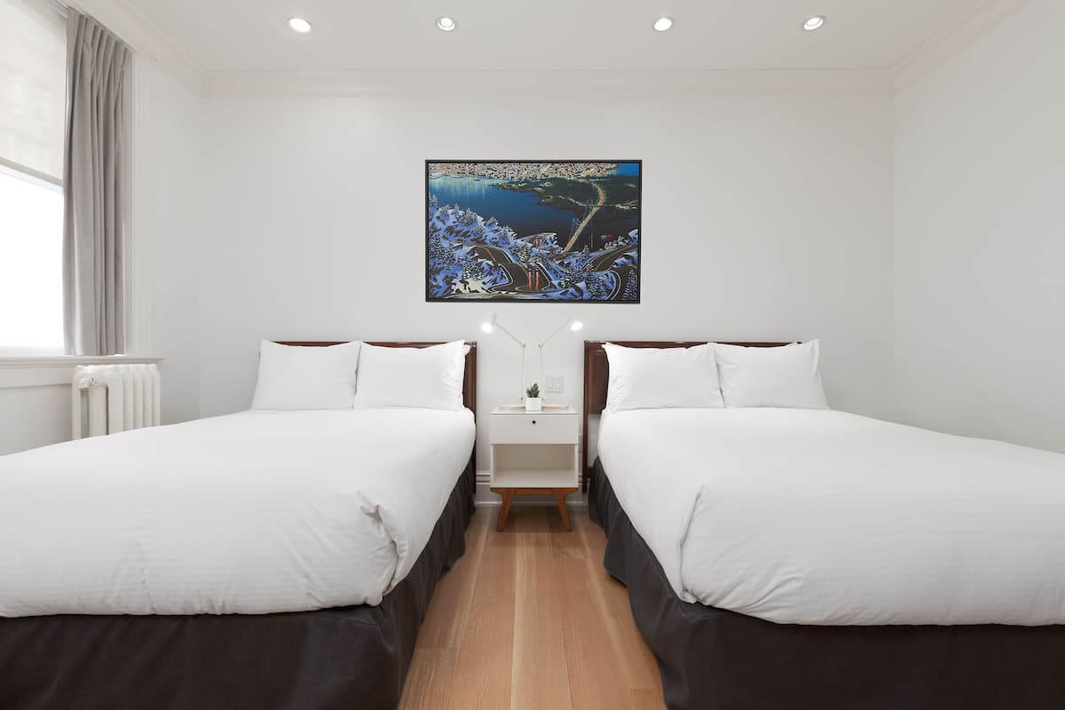 Superior tweepersoonskamer, 2 tweepersoonsbedden | Luxe beddengoed, donzen dekbedden, pillowtop-bedden