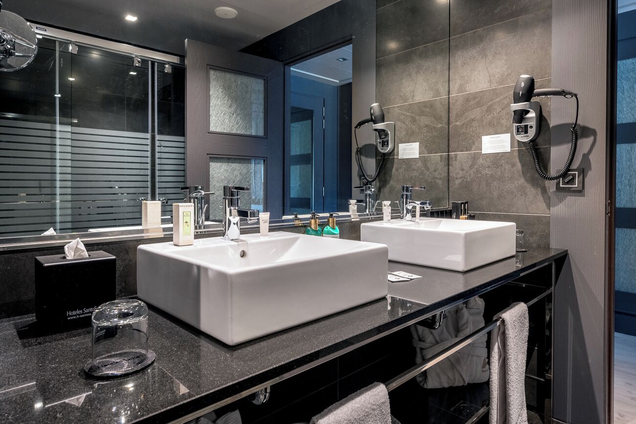 free toiletries, hair dryer, bathrobes, slippers