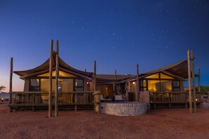 Junior Suite, Private Pool | Front of property – evening/night - Sossusvlei Lodge (Sesriem)