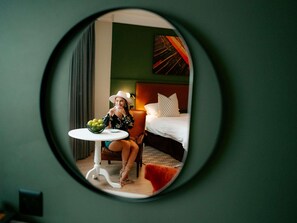 In-room safe, desk, blackout curtains, soundproofing