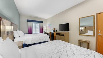 Standard Room, 2 Queen Beds, Accessible, Non Smoking | Desk, laptop workspace, blackout drapes, iron/ironing board