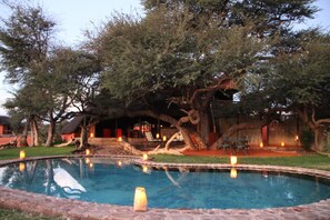 Outdoor pool - Camelthorn Kalahari Lodge (Intu Afrika Kalahari Private Reserve)