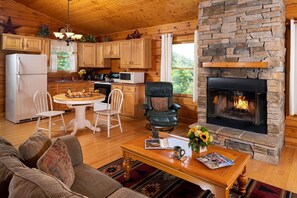 Cabin, Private Bathroom (Cherokee Cabin- No Breakfast, No Pets) | Living area