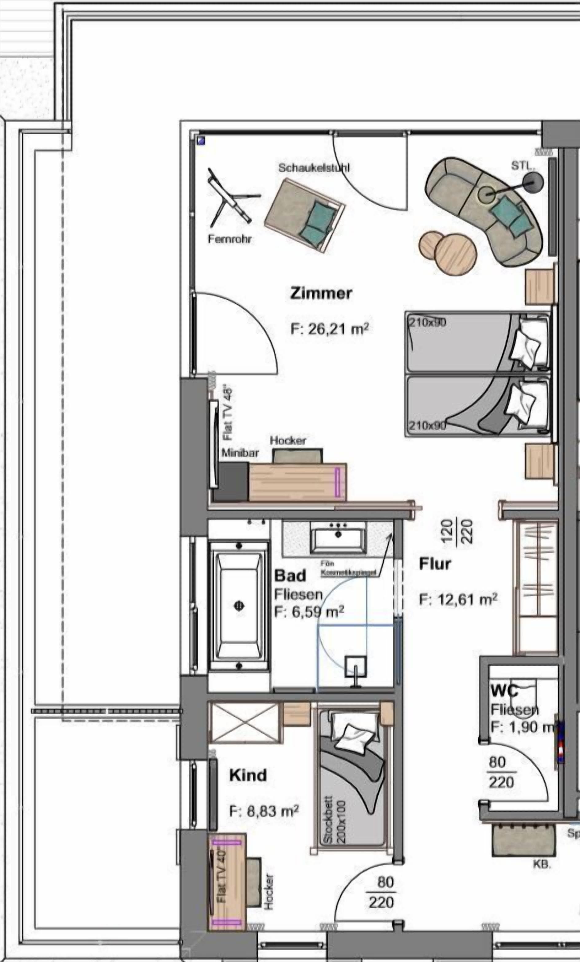 family suite | hypo-allergenic bedding, minibar, in-room safe, desk