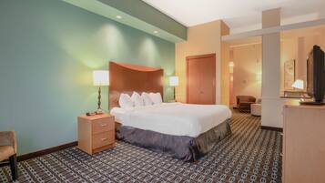 In-room safe, desk, iron/ironing board, free cribs/infant beds