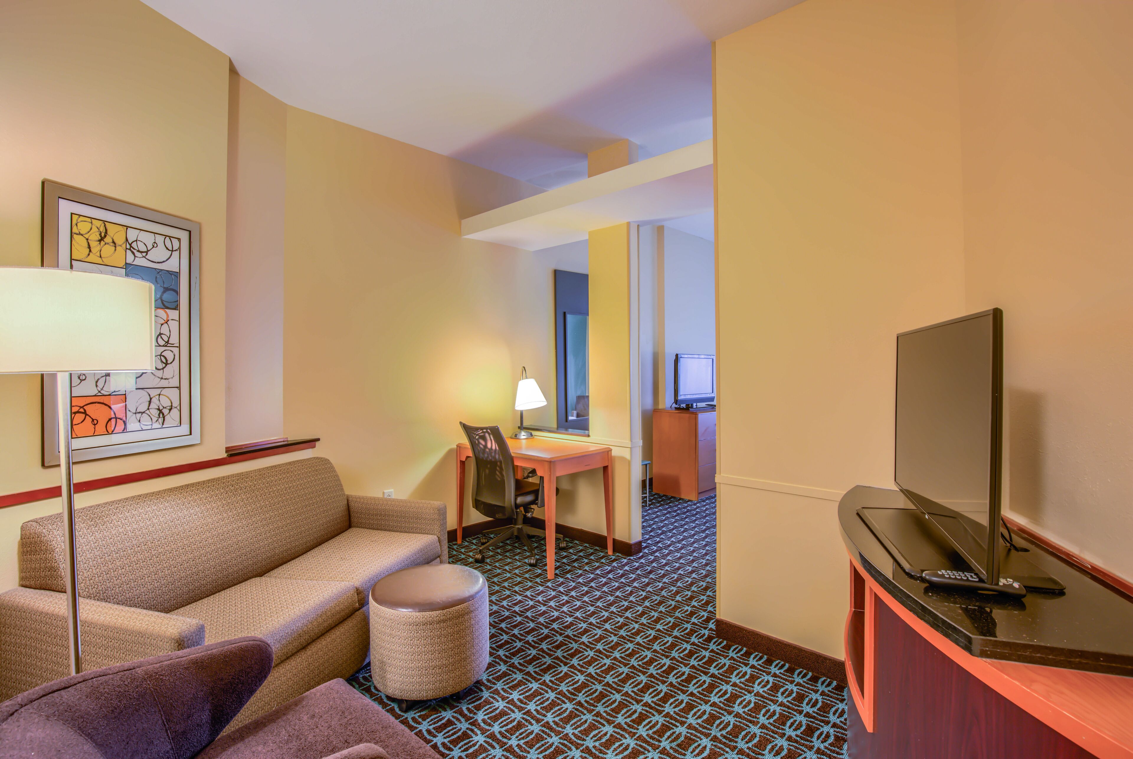 studio, 1 king bed with sofa bed | in-room safe, desk, iron/ironing board, free cots/infant beds