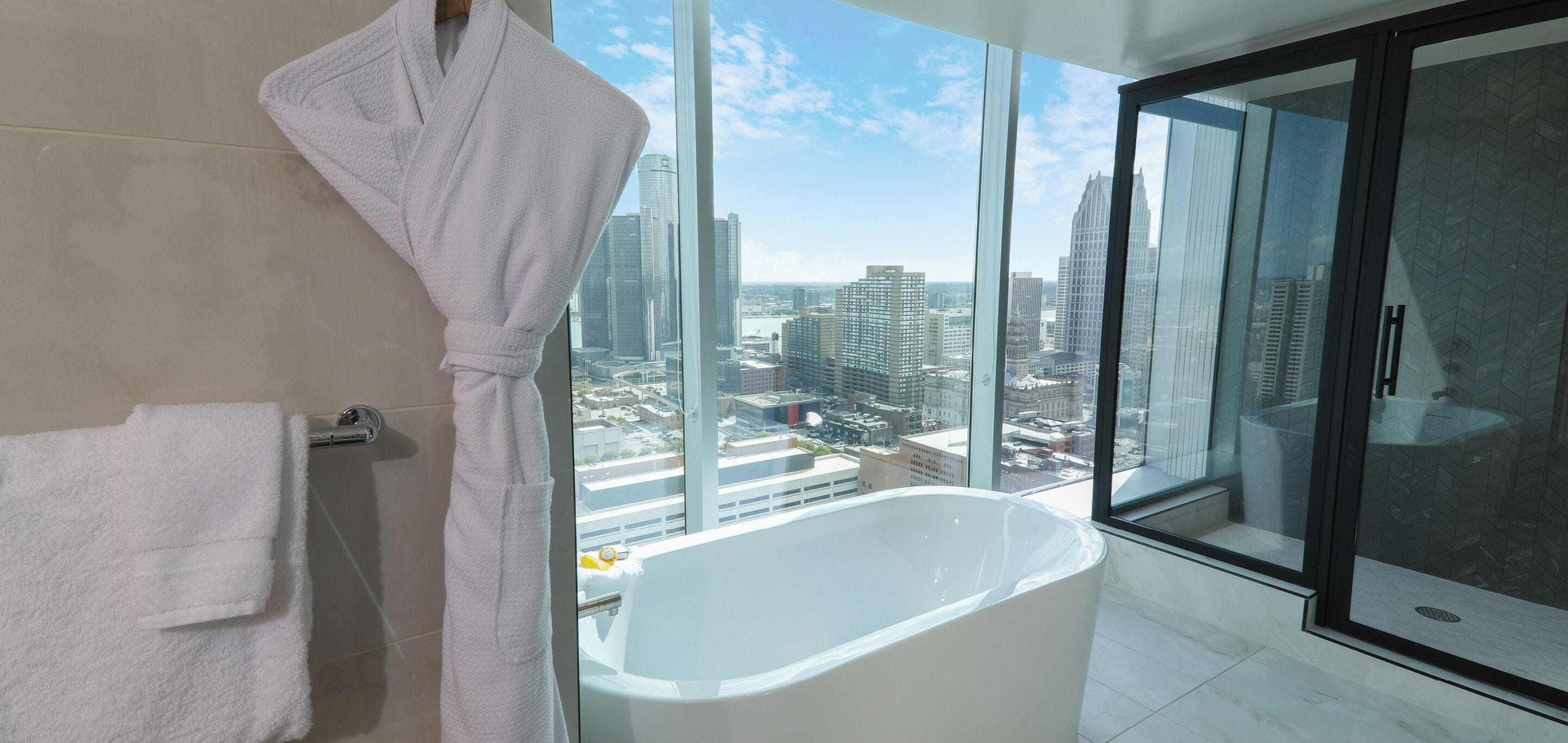 Suite Luxe, 1 très grand lit et 1 canapé-lit | Salle de bain
