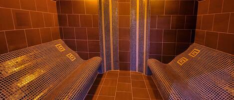 Sauna, baño turco/hammam, masajes