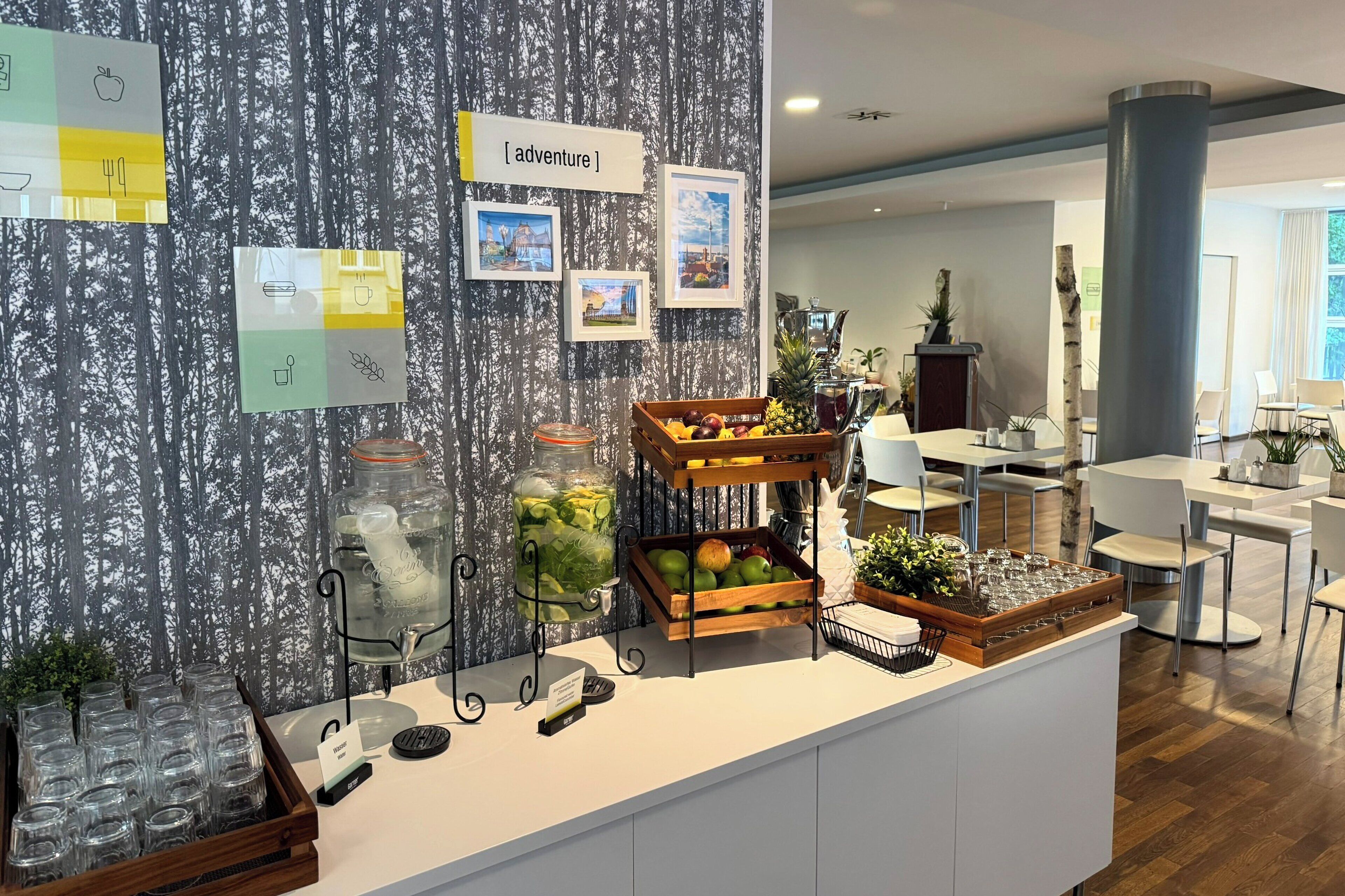 daily buffet breakfast (eur 19 per person)