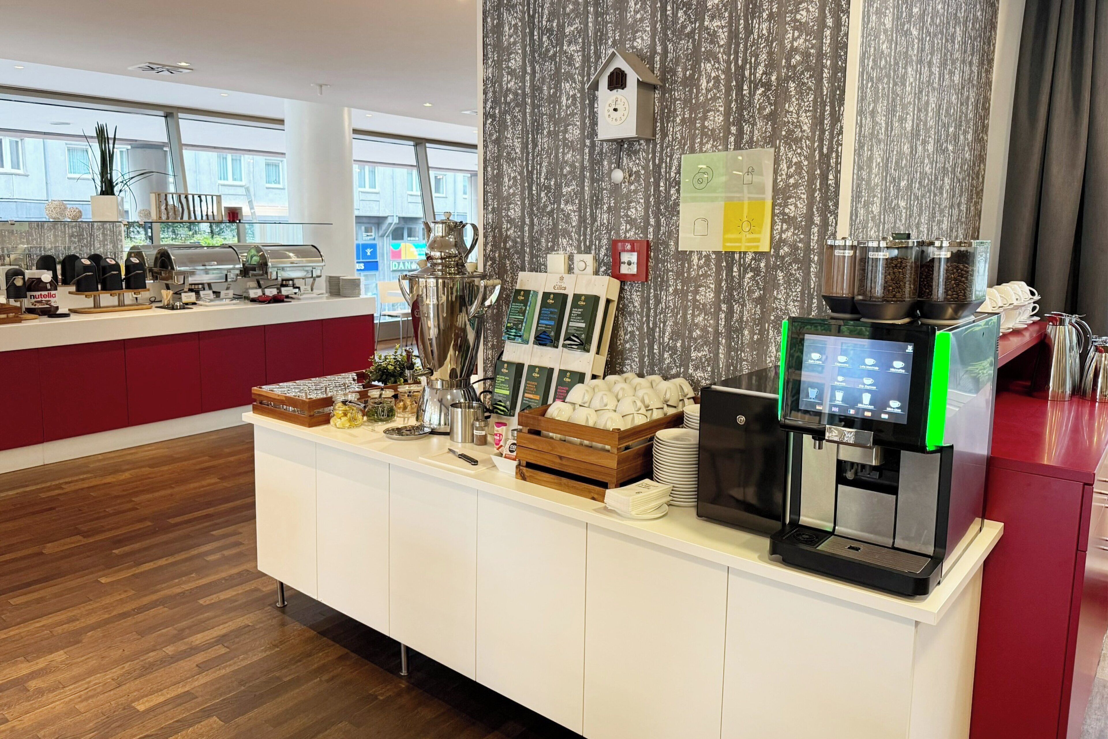 daily buffet breakfast (eur 19 per person)