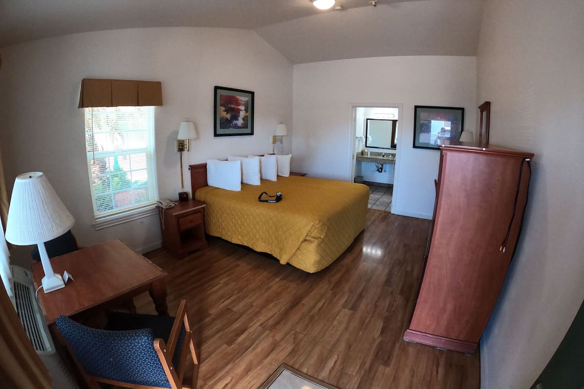 Premium Room, 1 King Bed, Pets not allowed | Premium bedding, blackout curtains, free WiFi, bed sheets