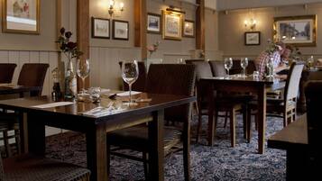 Breakfast, lunch and dinner served