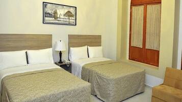 Deluxe Room, 2 Double Beds | In-room safe, desk, iron/ironing board, free WiFi