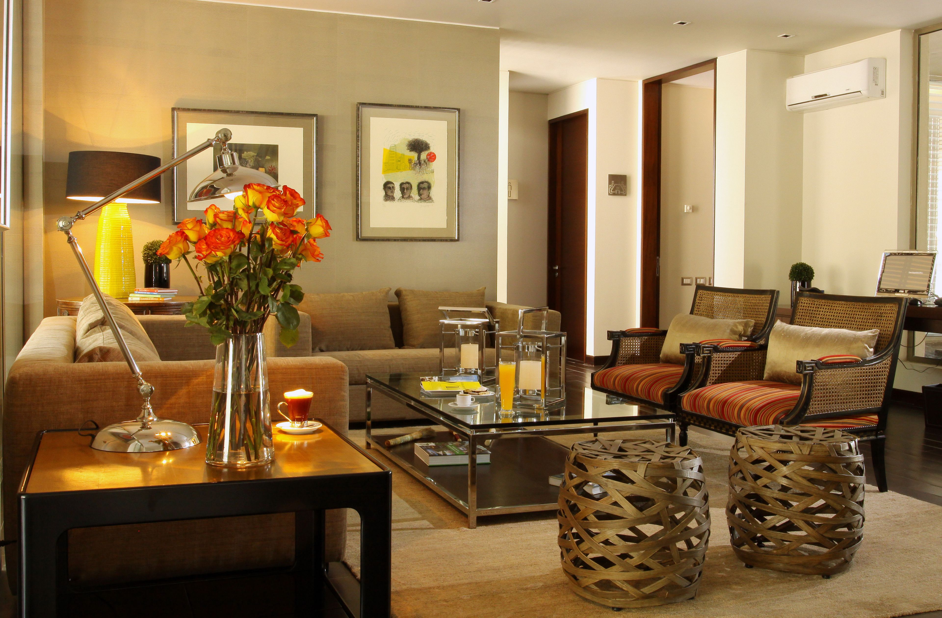 Sitteområde i lobbyen