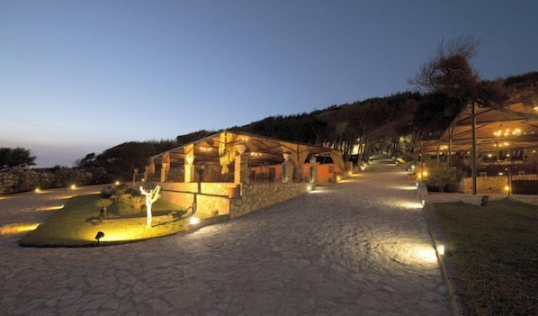 Outdoor wedding area