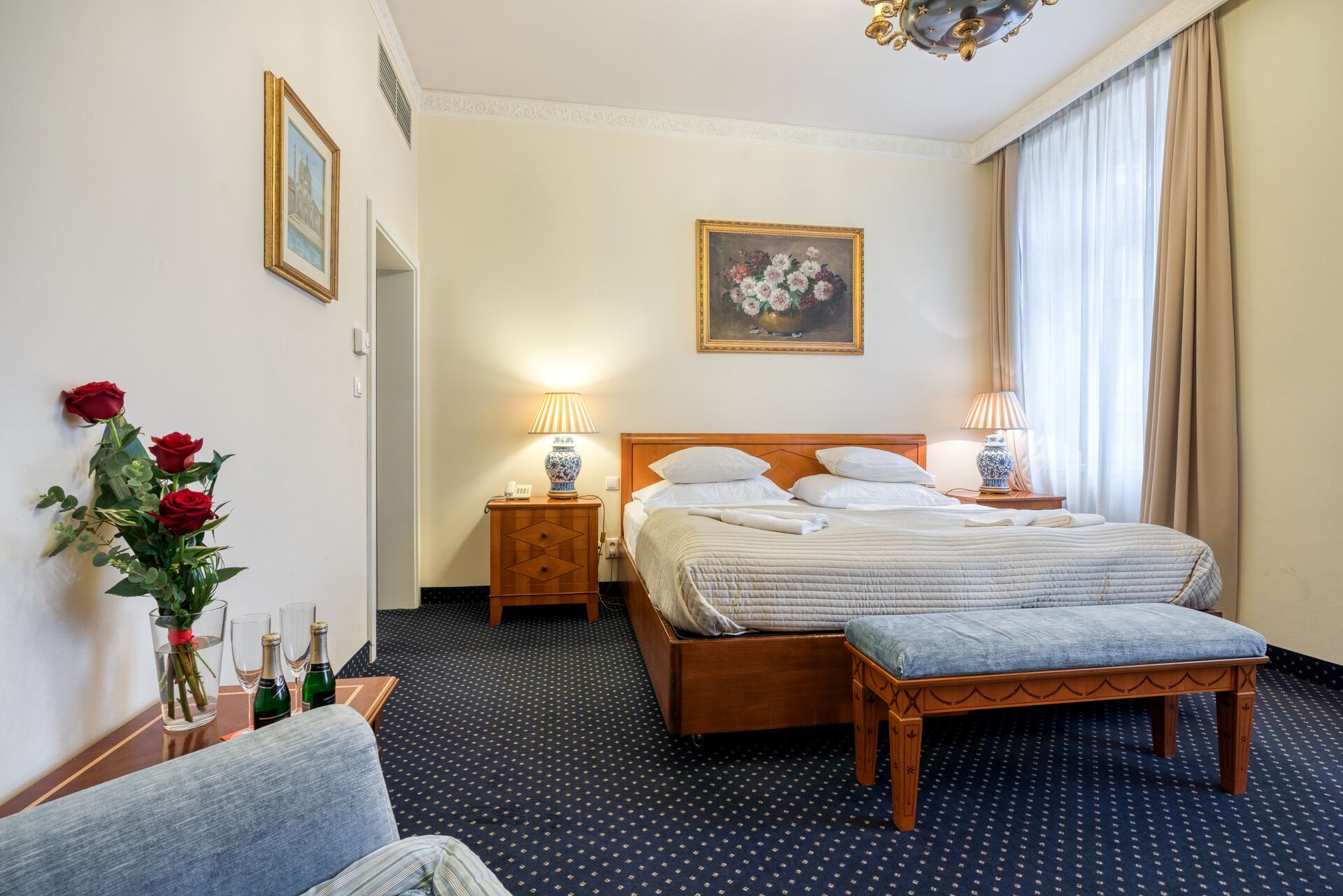 superior double or twin room | premium bedding, down duvets, desk, laptop workspace