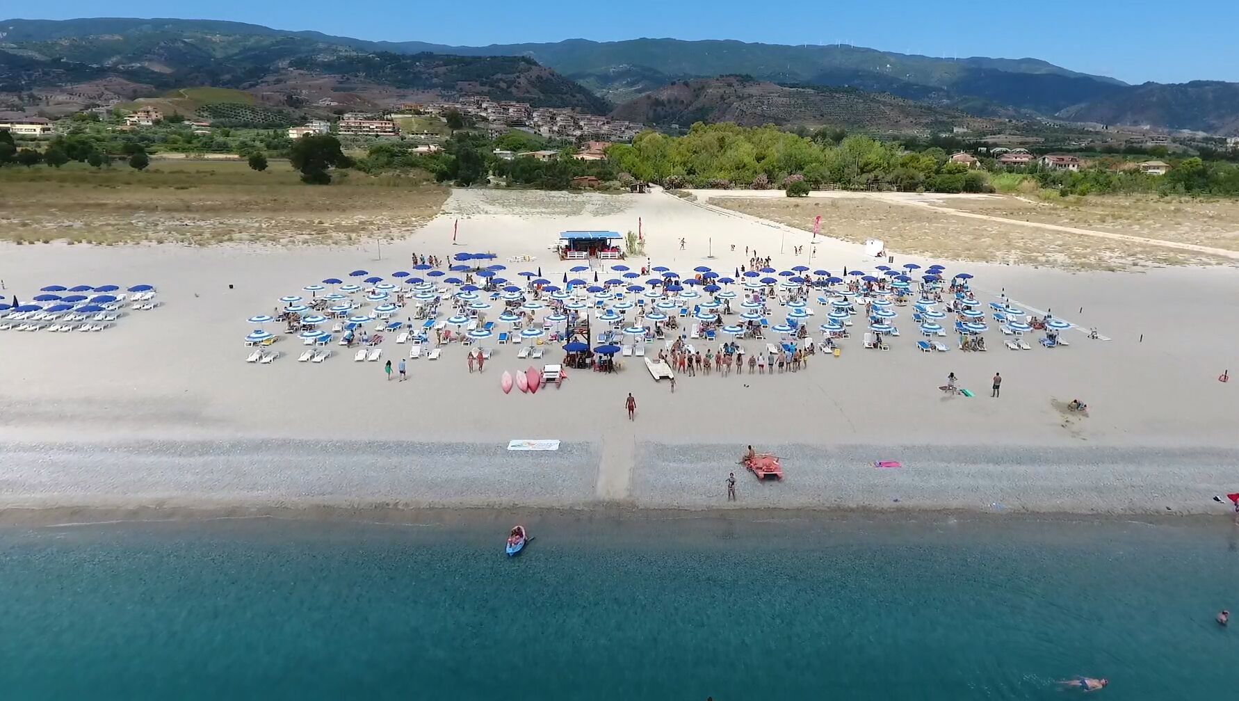 Private beach