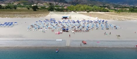 Private beach