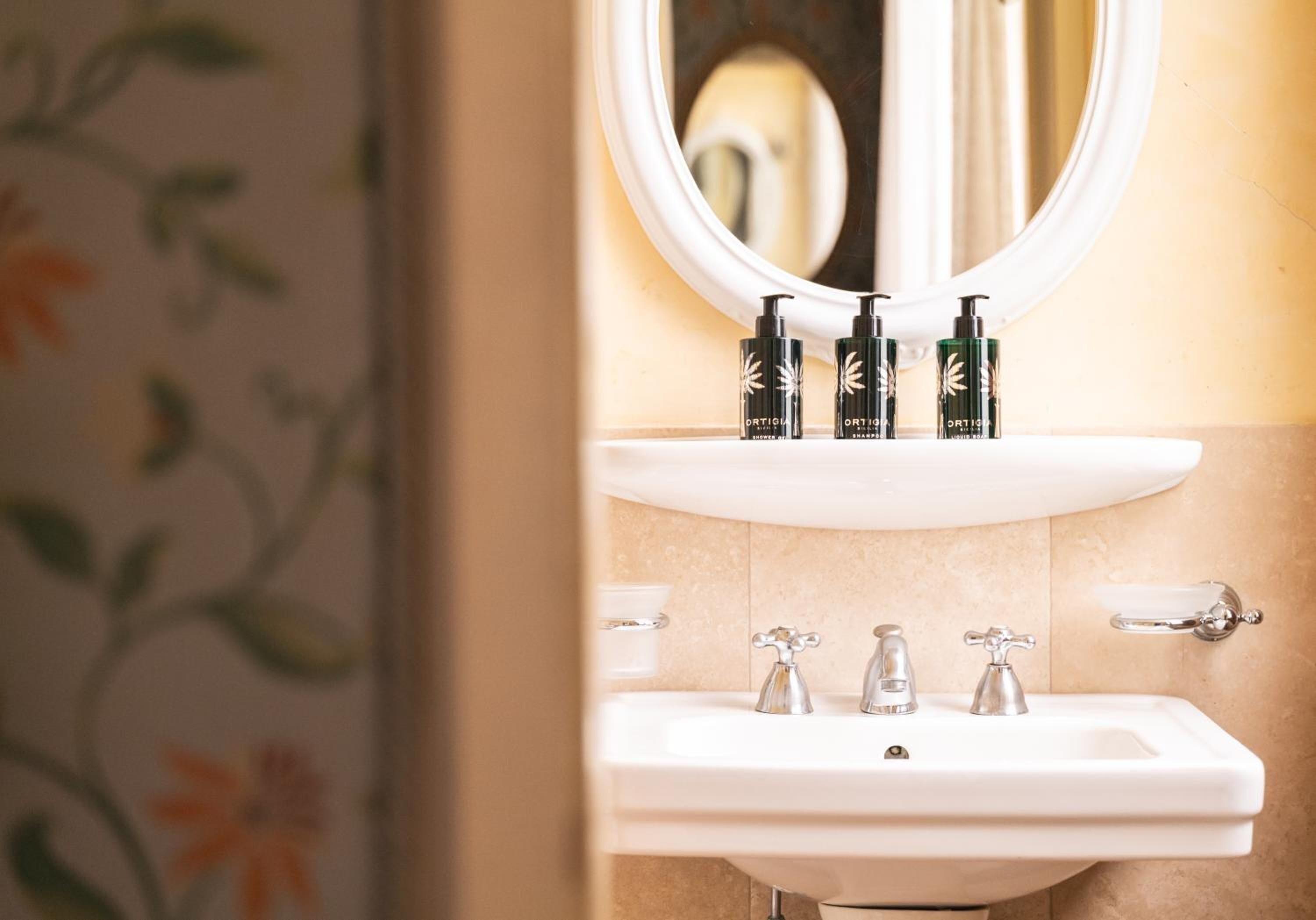 free toiletries, hair dryer, towels