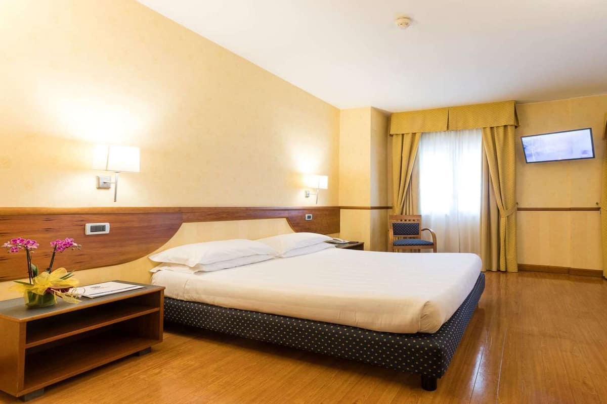 Copriletto in piuma, minibar, una cassaforte in camera, una scrivania