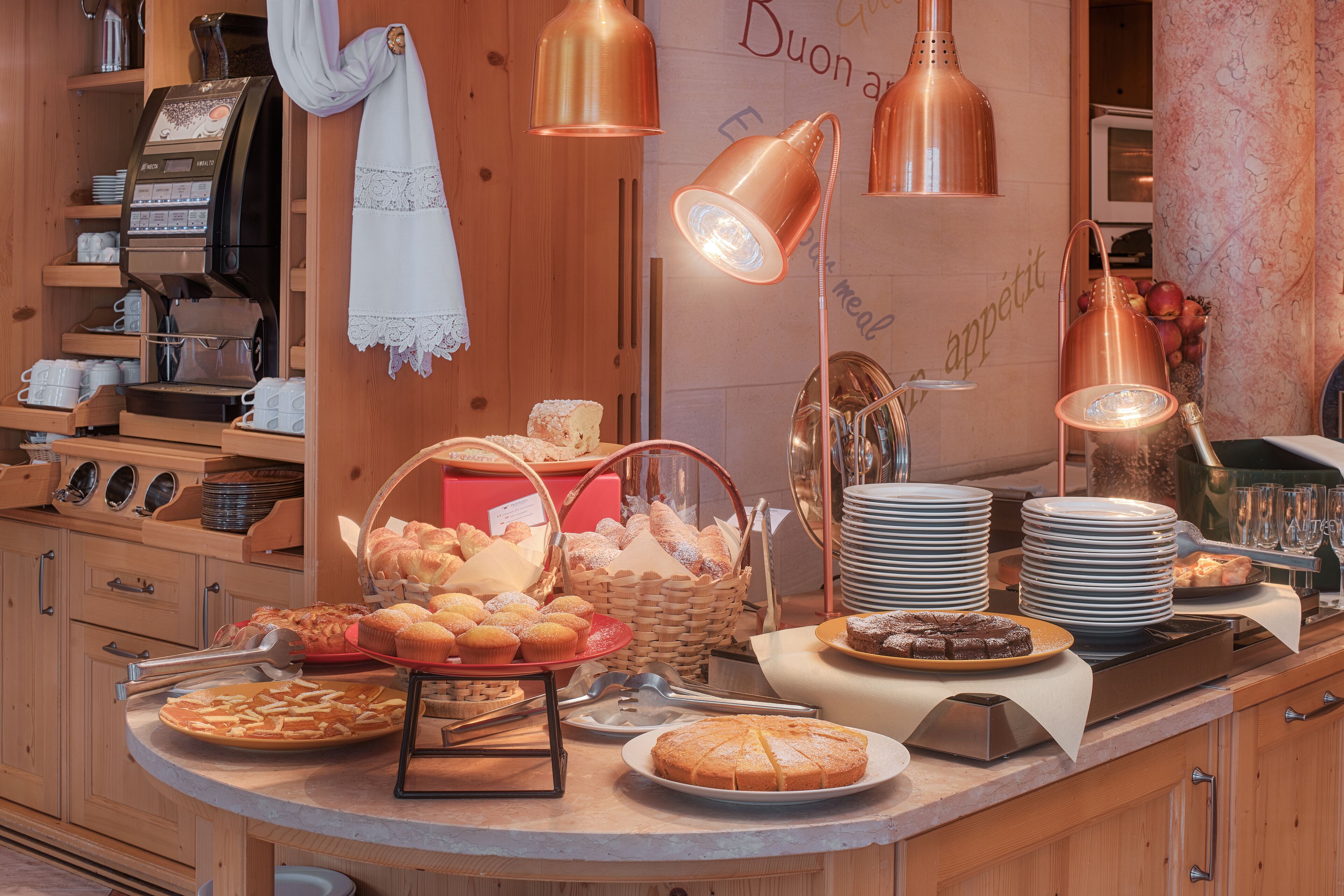 daily buffet breakfast (eur 25 per person)