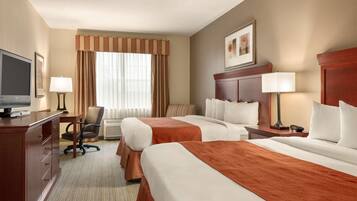Premium bedding, down duvets, in-room safe, desk