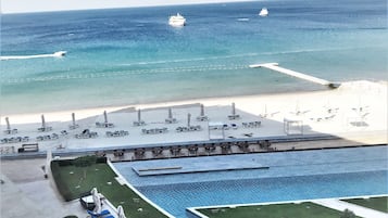 Vista a la playa o el mar