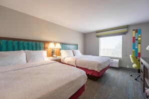 Two queen beds non smoking | In-room safe, desk, iron/ironing board, free cribs/infant beds