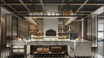 3 Restaurants, Frühstück