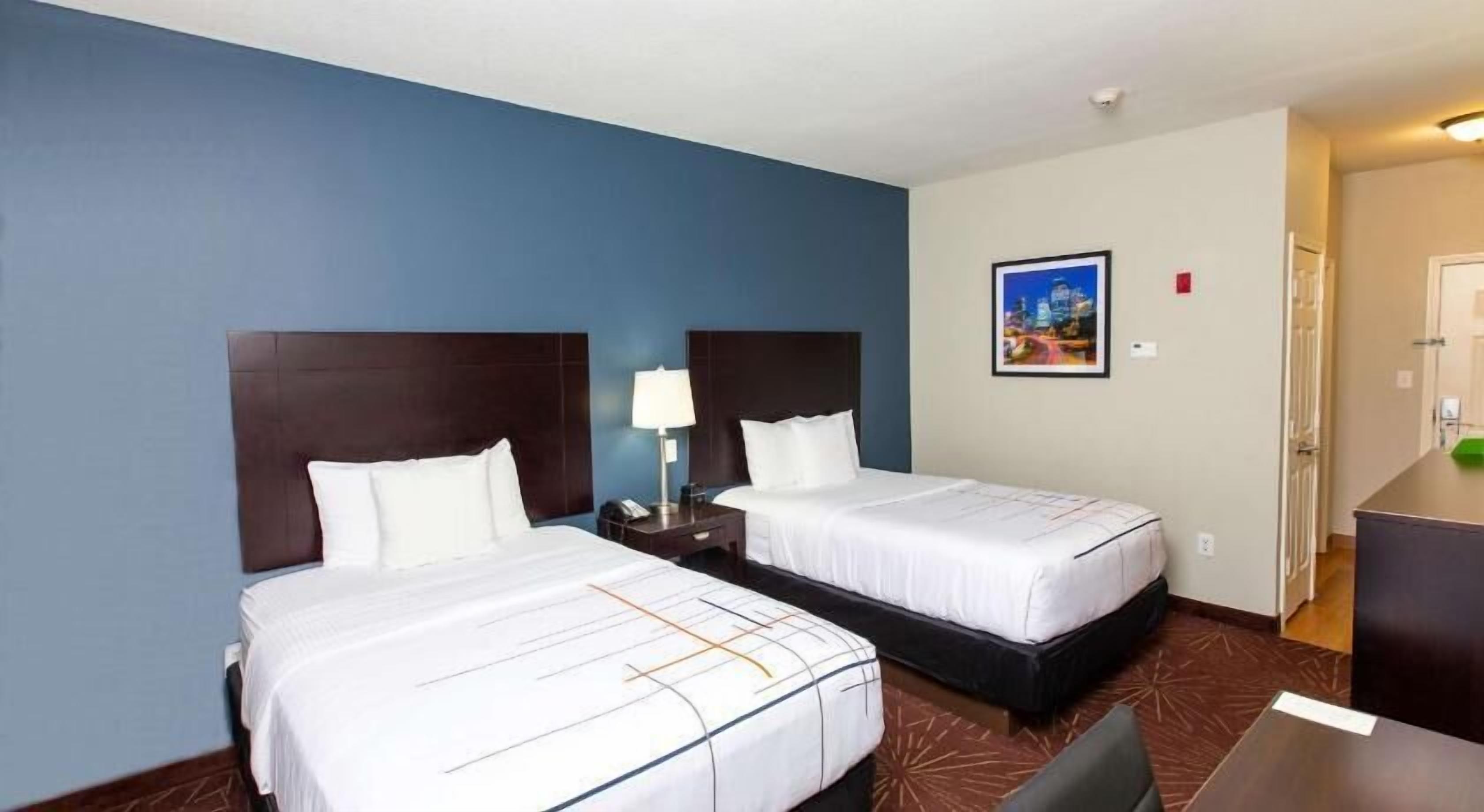 Premium bedding, pillowtop beds, desk, iron/ironing board