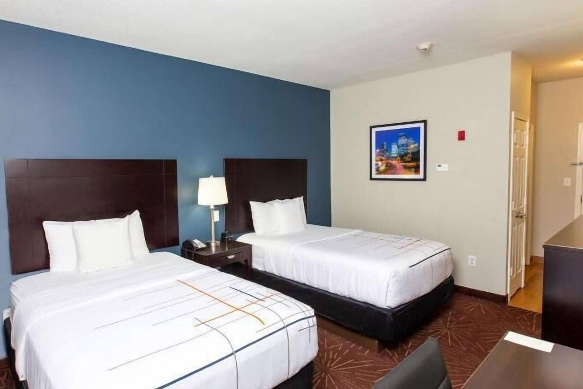 Premium bedding, pillowtop beds, desk, iron/ironing board