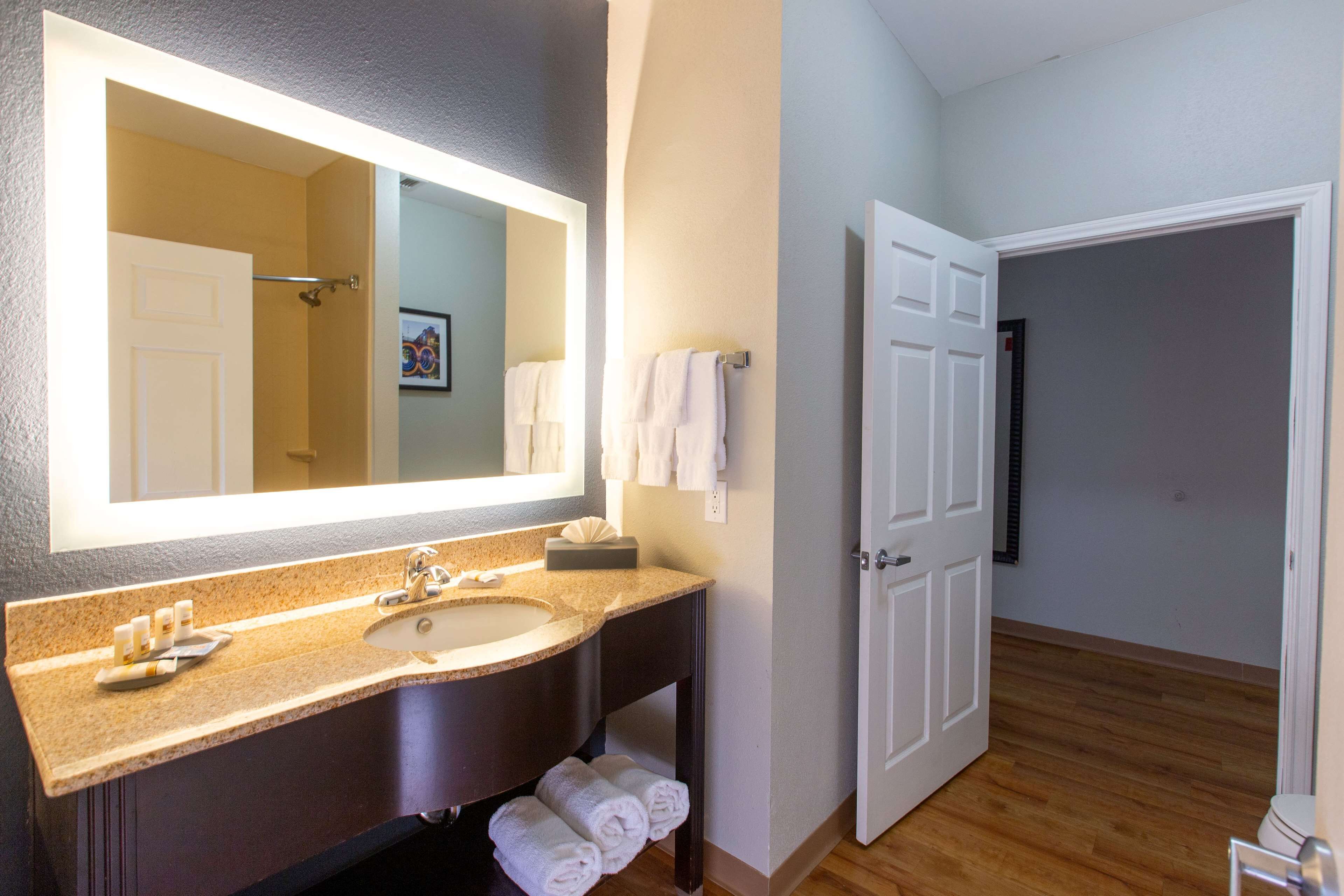 premium bedding, pillow-top beds, desk, iron/ironing board