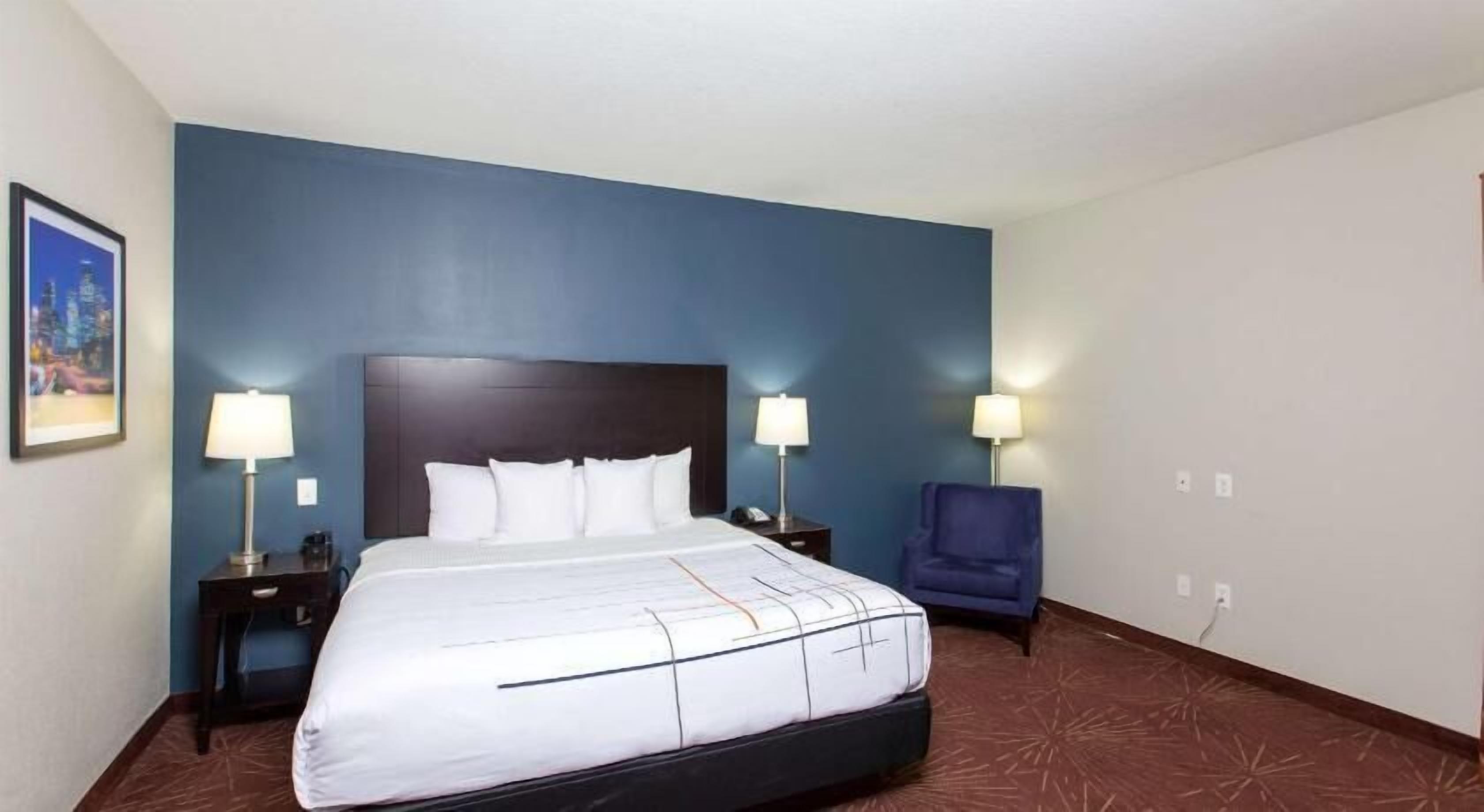 Premium bedding, pillowtop beds, desk, iron/ironing board