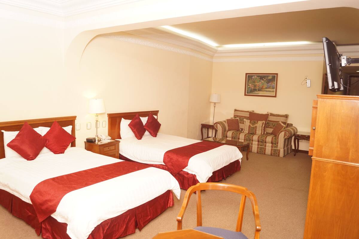 Iron/ironing board, free cots/infant beds, free WiFi, bed sheets