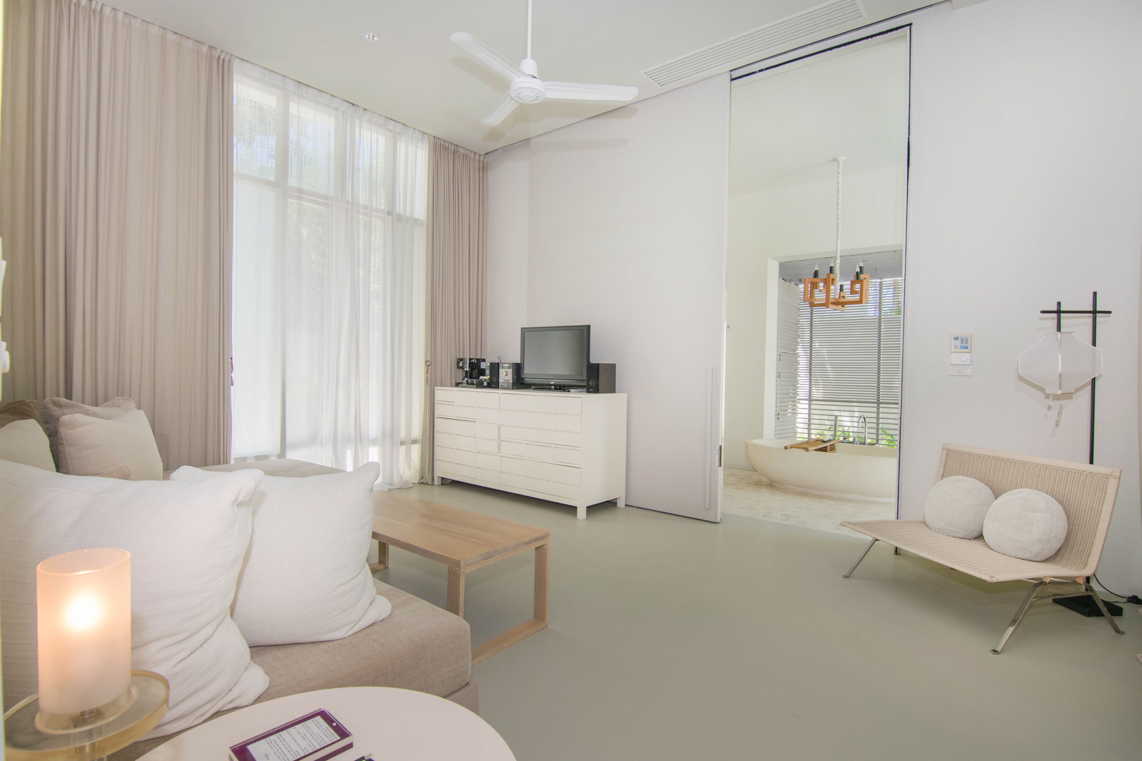 one bedroom duplex pool villa suite | 2 bedrooms, premium bedding, minibar, in-room safe