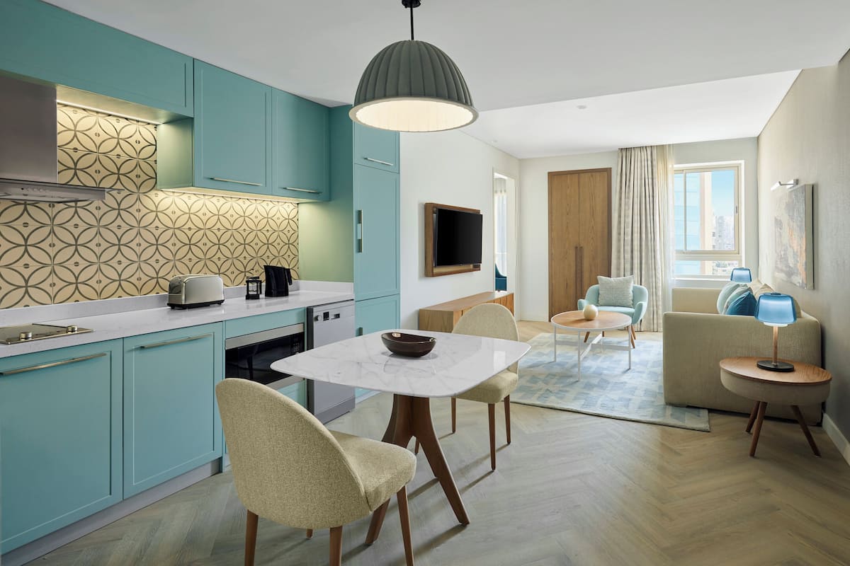 Suite, 1 King Bed with Sofa bed, Kitchen | 1 bedroom, down comforters, in-room safe, desk
