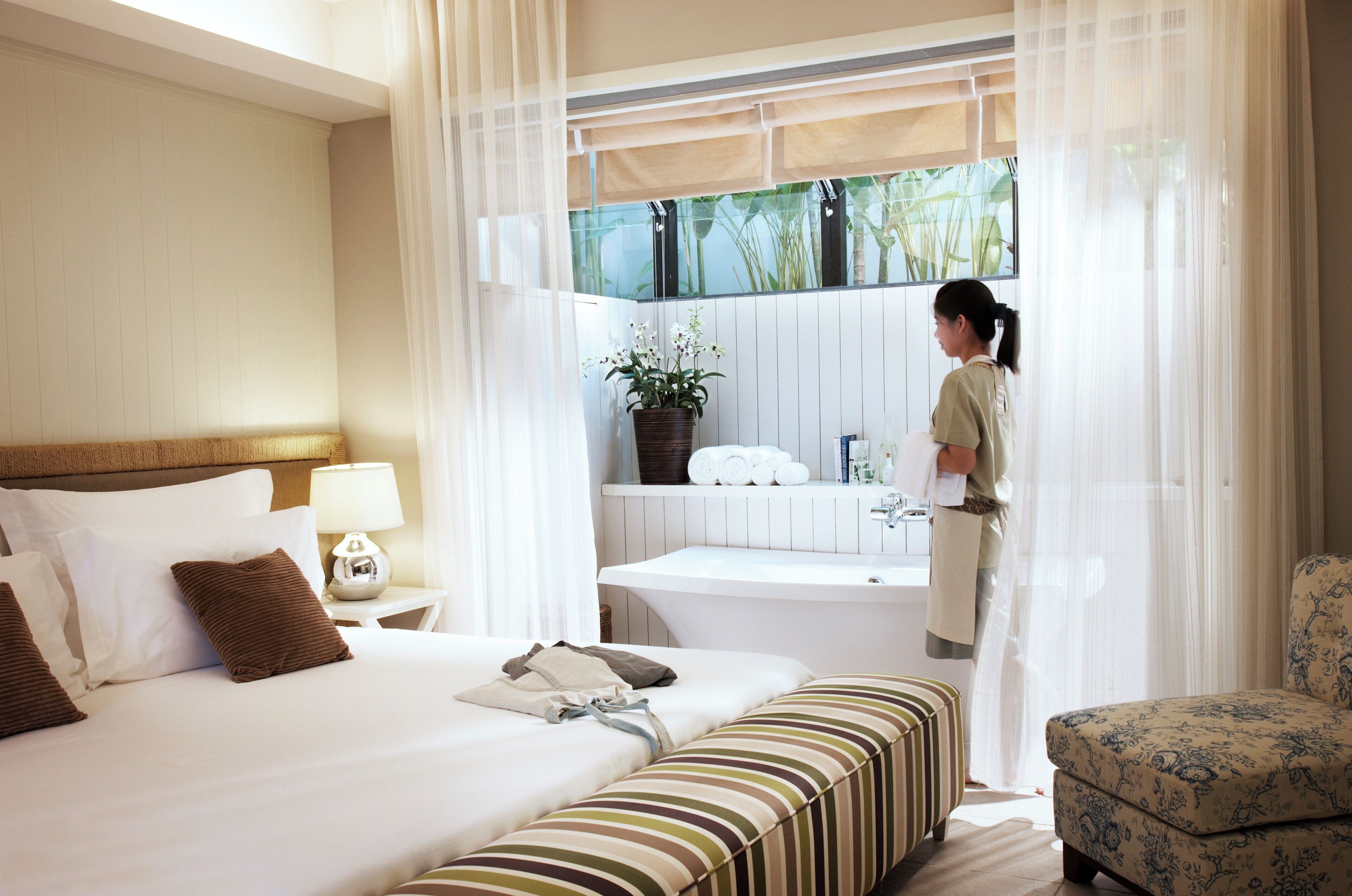 2-Bedroom, Beachfront Private Pool Villa, Non-Smoking | Minibar, in-room safe, desk, soundproofing