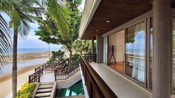 4-Bedroom, Beachfront Private Pool Villa, Non-Smoking | Beach/ocean view