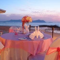 Breakfast, lunch, dinner served; international cuisine, pool views
