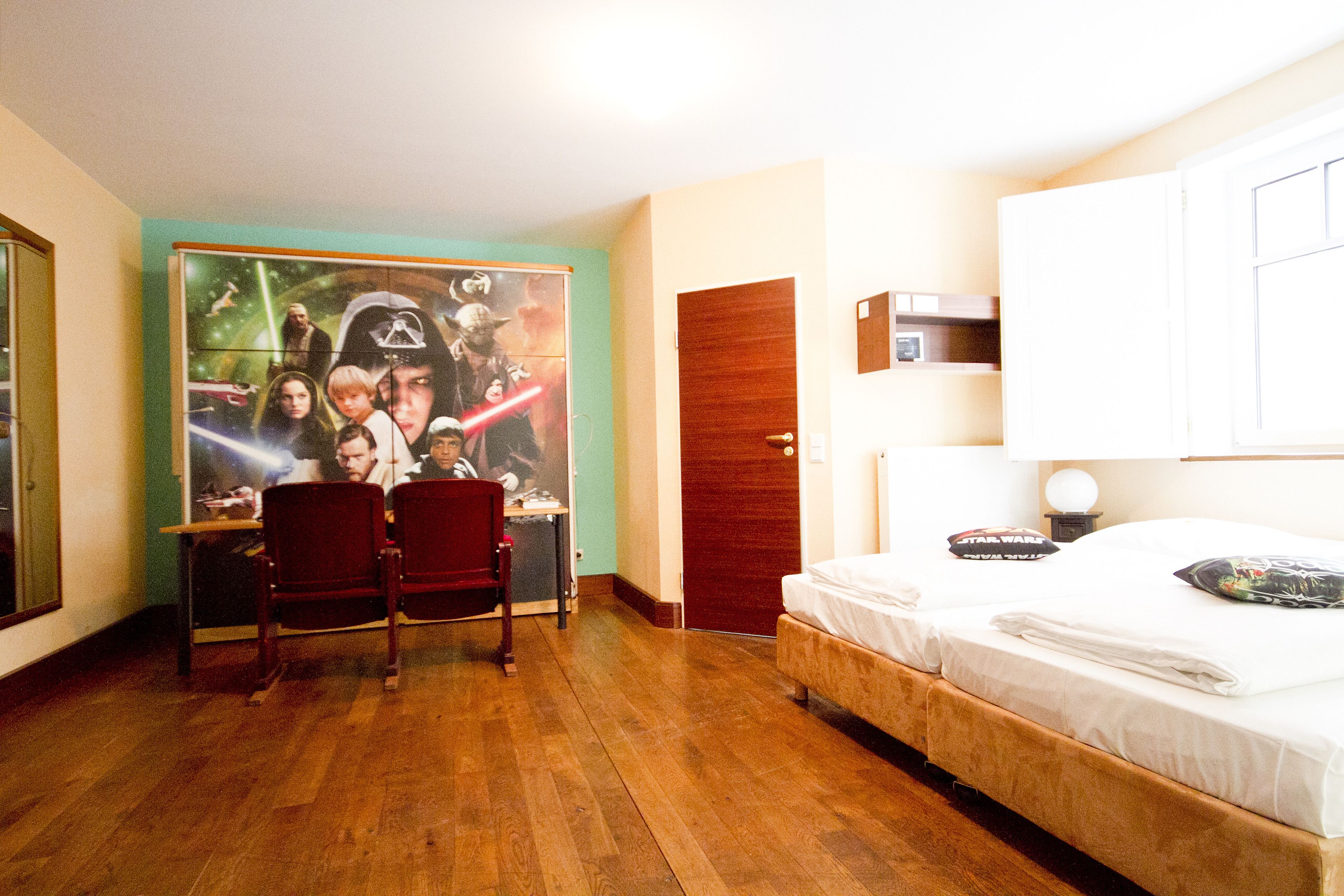 hypo-allergenic bedding, individually decorated, individually furnished