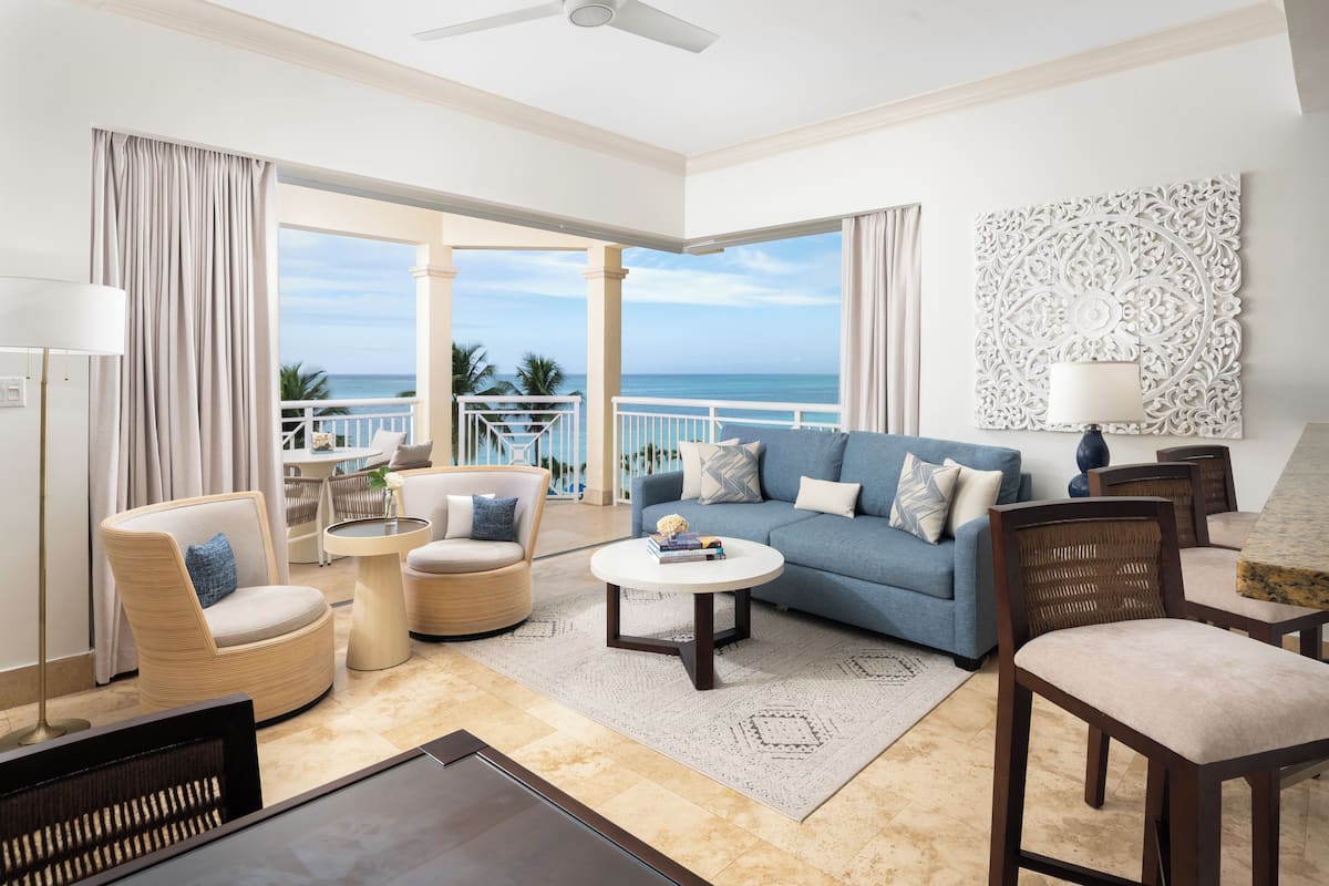 Suite, 2 Bedrooms, Oceanfront | 1 bedroom, Egyptian cotton sheets, premium bedding, down comforters